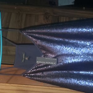 Sparkly blue tank top